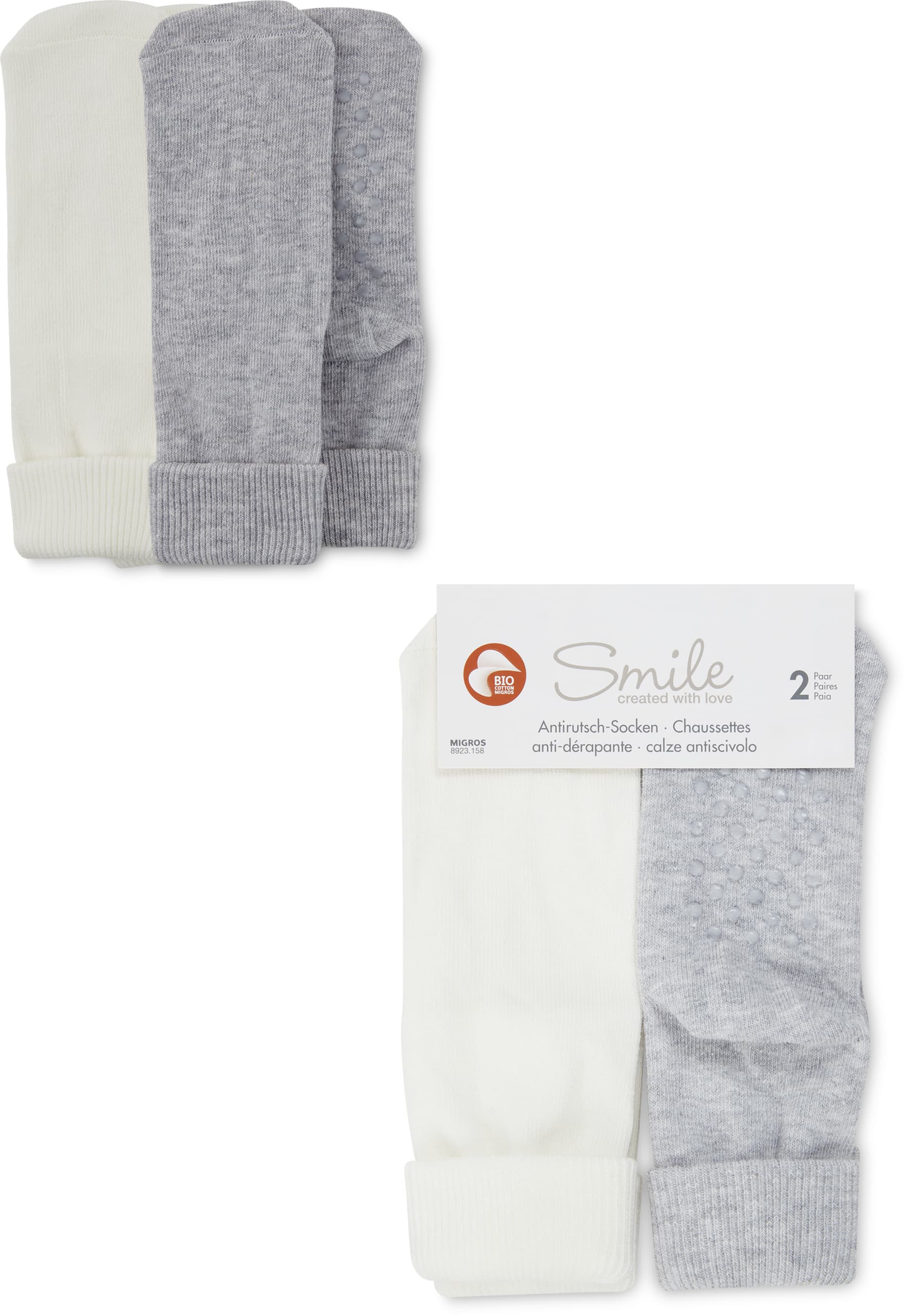 Baby Socken Duo-Pack, antirutsch